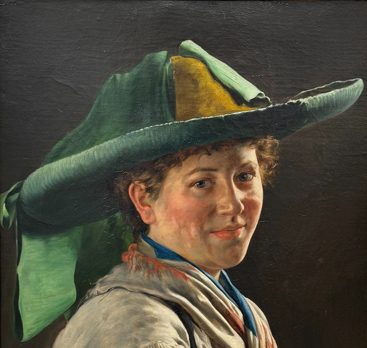 Emil Rau 1858-1937, Jeune Fille Portant Le Costume Bavarois Traditionnel En 1887 -photo-3