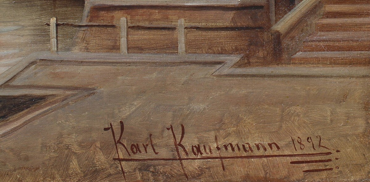 Karl Kauffman 1843-1902, The Grand Canal From The Campo De La Carita-photo-3