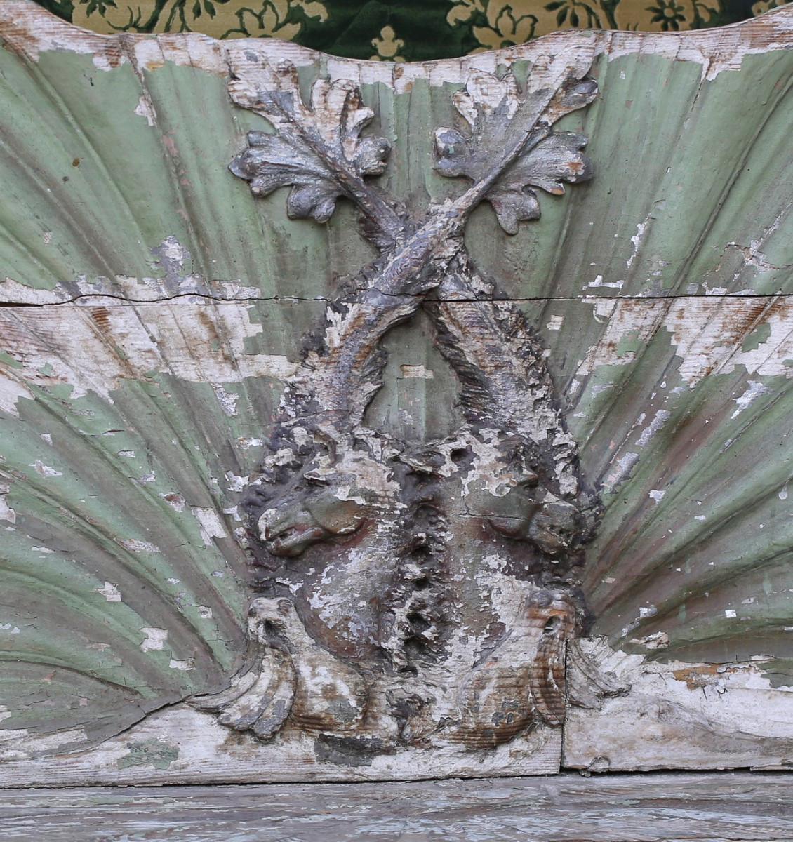 Mobilier De Grotte, étonnant  Canapé Aux Chevaux Marins Travail Italien Venise Début Du XIXème-photo-2