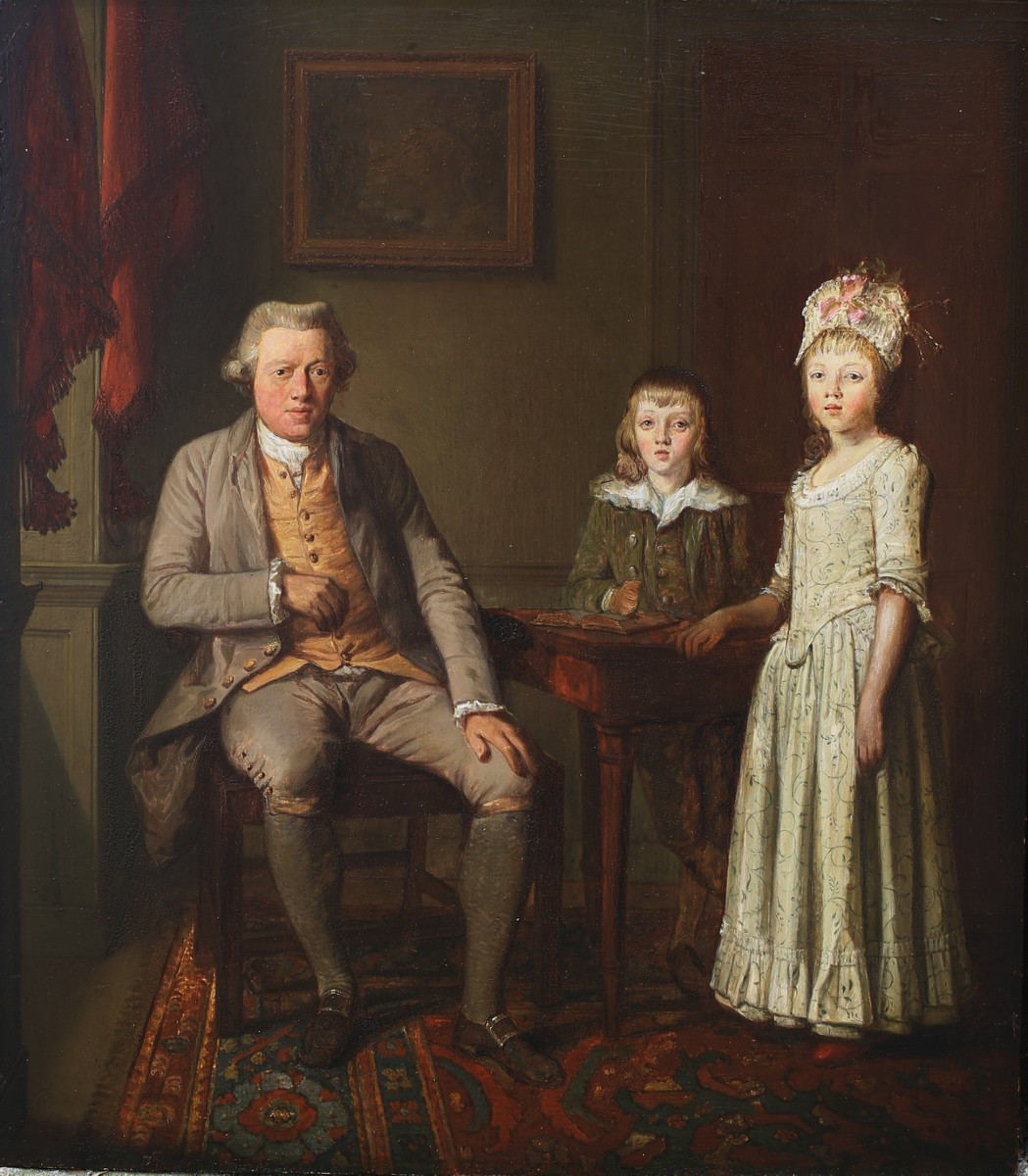 Wybrand Hendriks 1744-1831 Attributed To, Father And His Children In An Interior.-photo-2