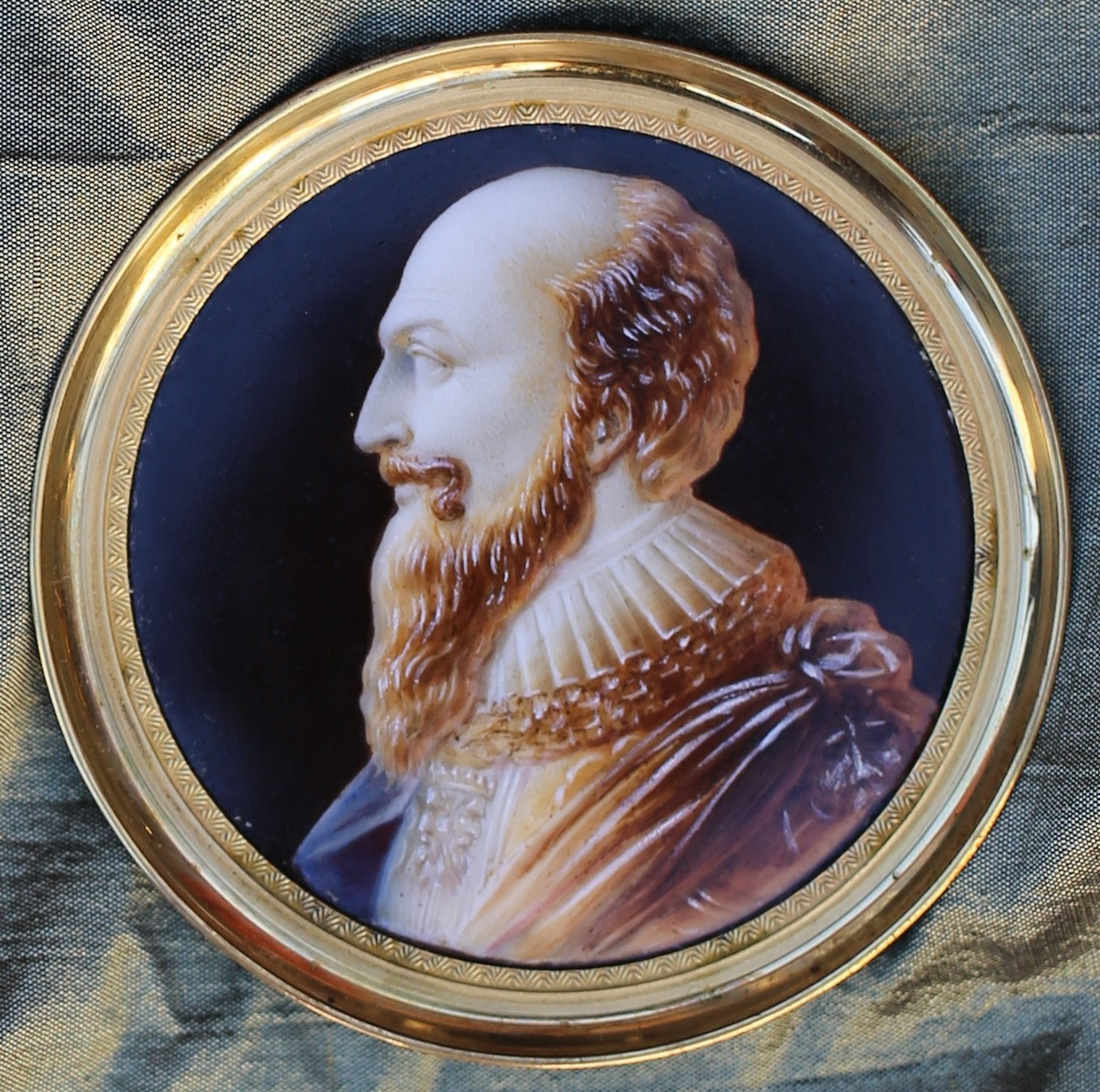 Louis Bertin Parant 1768-1851 Attributed To, Series Of 6 Miniatures On Porcelain.-photo-4