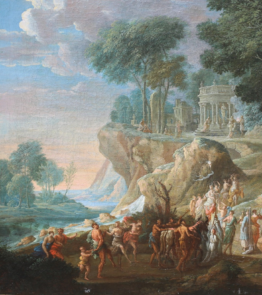 Jean Jacques Spoede 1680-1757 Attributed To, Bacchanal Sacrifice To Pan And Venus.-photo-3