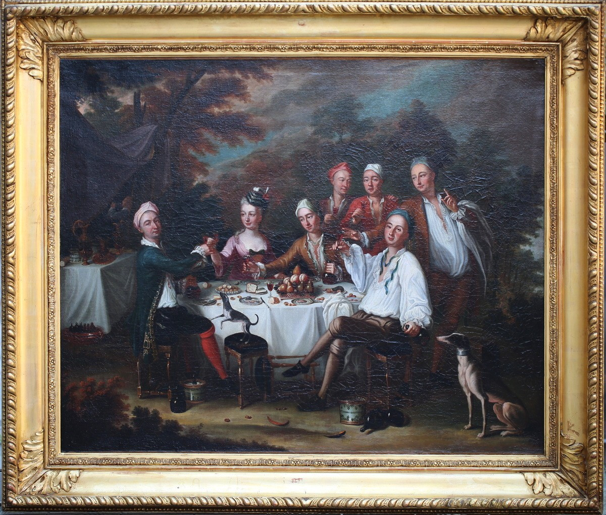 Jacques Autreau 1657-1745 Attributed To, The Country Lunch