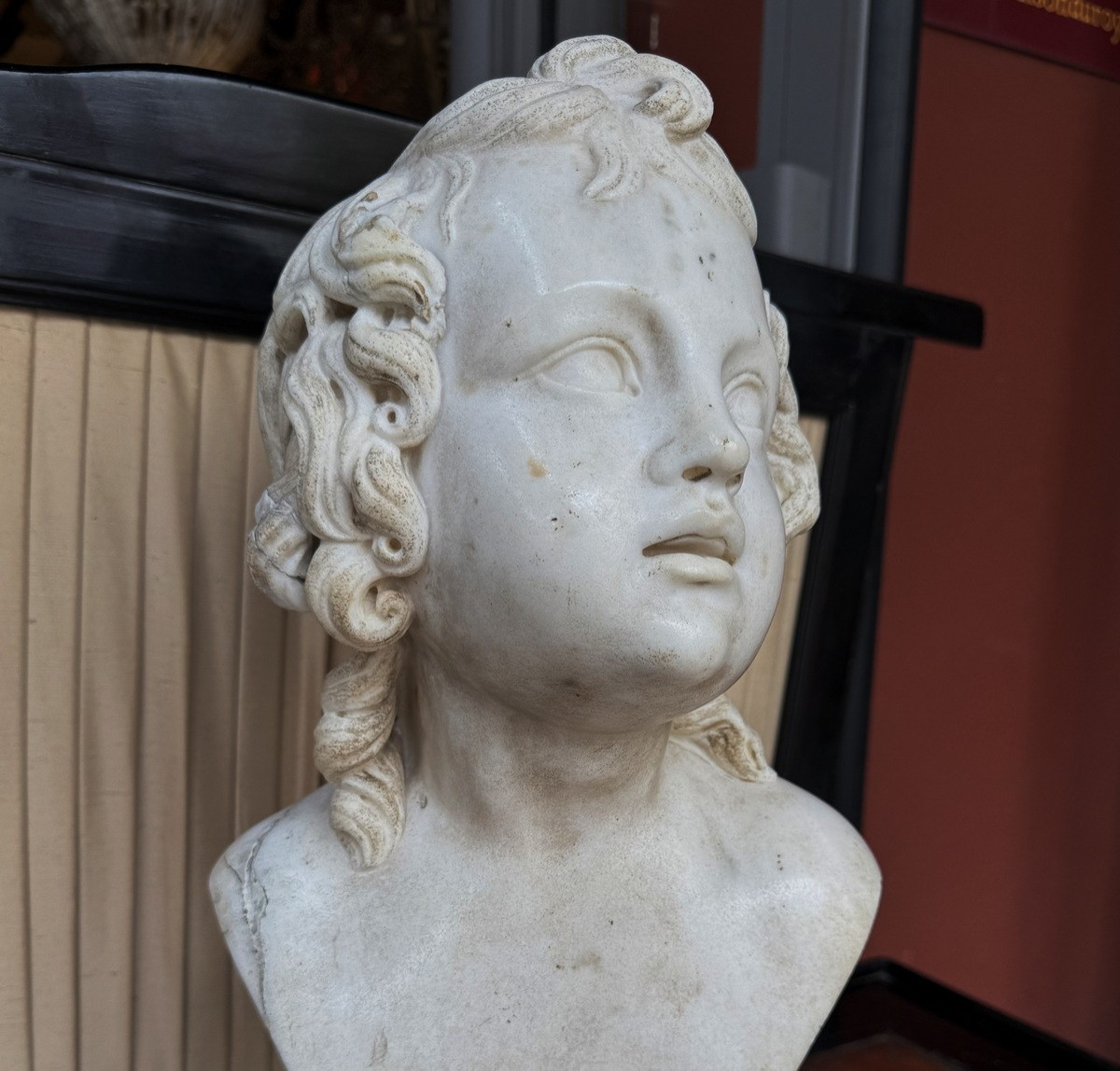 Bertel Thorvaldsen 1770-1844 Workshop Of, Cupid In Hermes, Marble.-photo-4