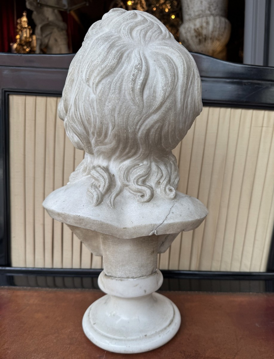 Bertel Thorvaldsen 1770-1844 Workshop Of, Cupid In Hermes, Marble.-photo-1