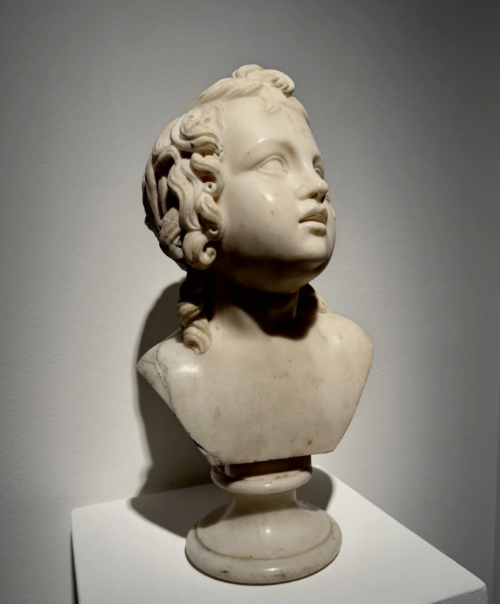 Bertel Thorvaldsen 1770-1844 Workshop Of, Cupid In Hermes, Marble.