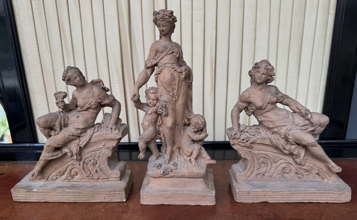 France, Second Half Of The 19th Century, Architectural Project For A Pediment Composed Of 3 Rooms.