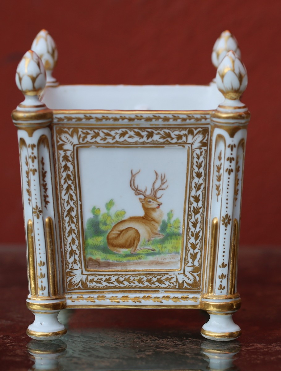 Pair Of Porcelain Flower Boxes, Late 18th Century-photo-2