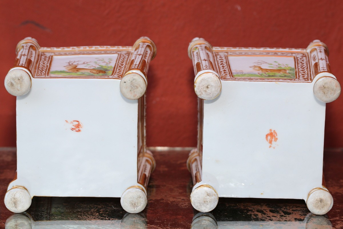 Pair Of Porcelain Flower Boxes, Late 18th Century-photo-3