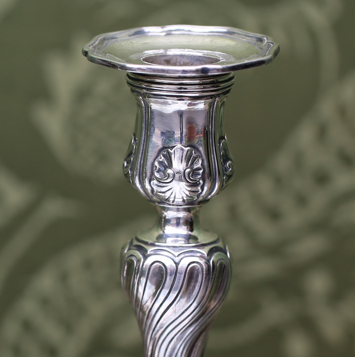 Odiot In Paris, Pair Of Louis XV Style Table Candlesticks -photo-2