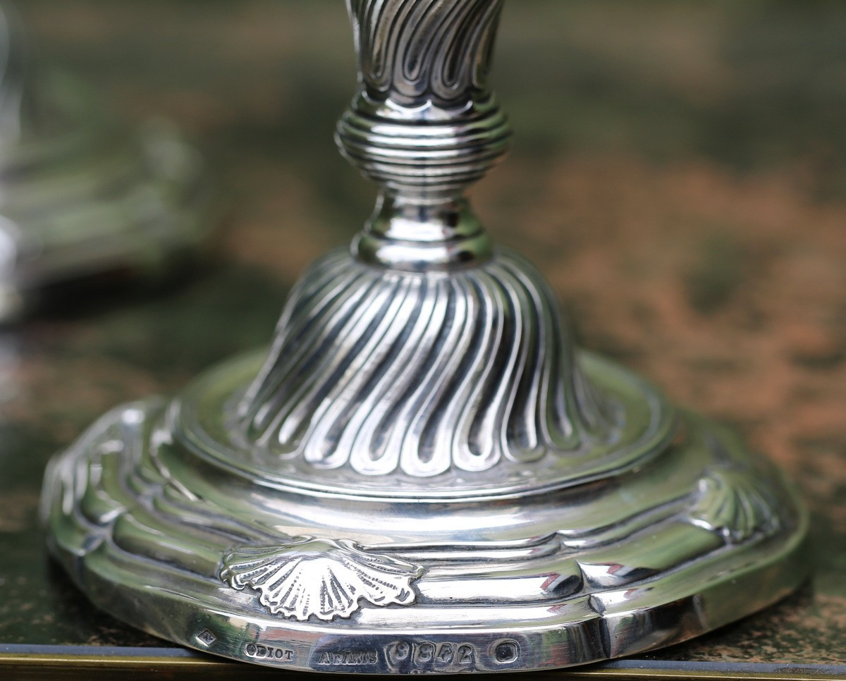 Odiot In Paris, Pair Of Louis XV Style Table Candlesticks -photo-3