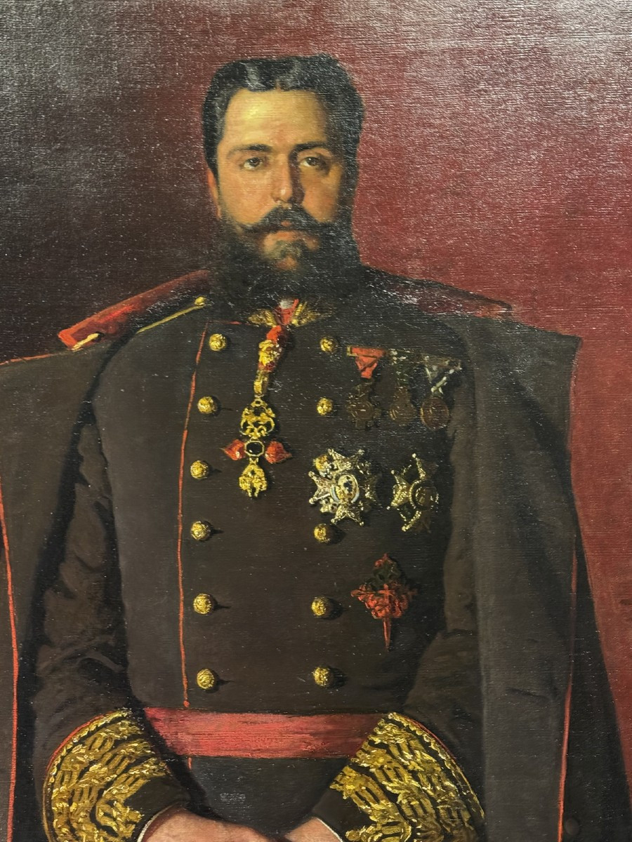 Cherubino KIRCHMAYER 1848-1903, portrait en pied  de Charles de Bourbon, duc de Madrid en 1889.-photo-3