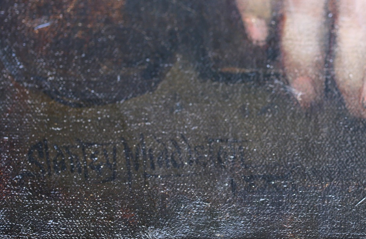 Stanley Grant Middleton (1852-1942)Ecole américaine fin XIXème, autoportrait prèsumé.-photo-3