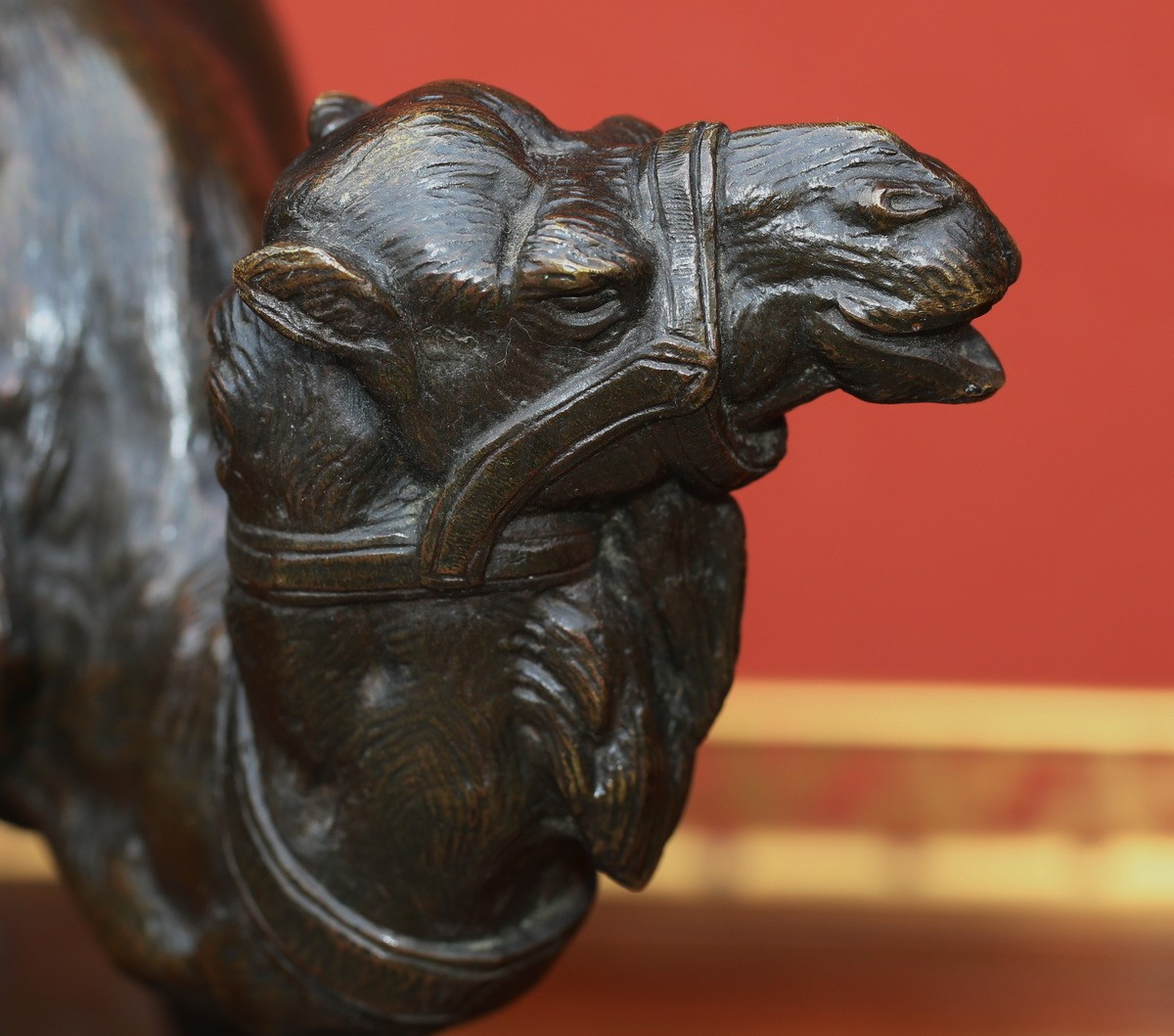 Emmanuel Frémiet 1824-1910 Dromadaire, rare épreuve en bronze à patine brune vers 1847 -photo-1