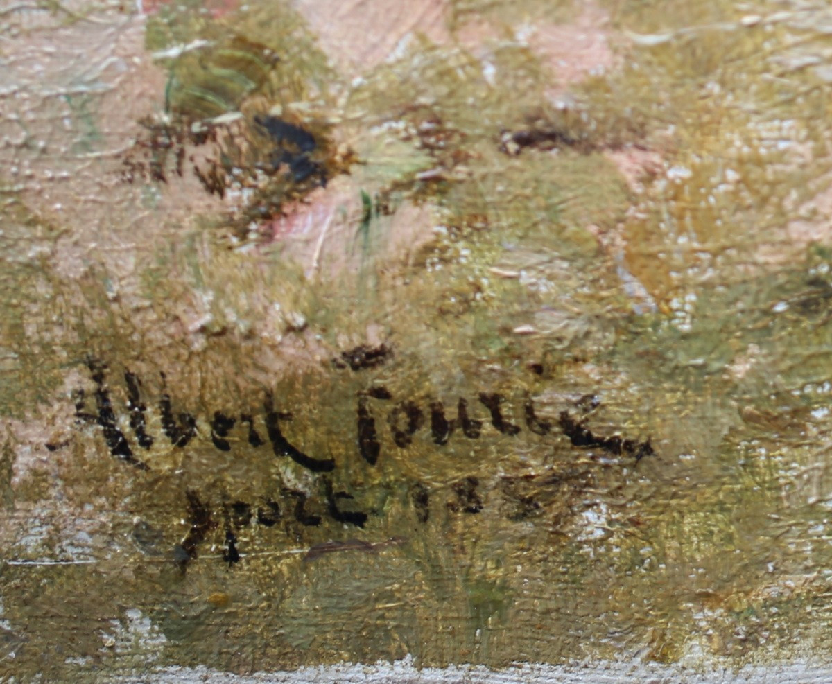 Albert auguste FOURIE 1854-1937, la moisson peint à Yport  en 1887.-photo-3