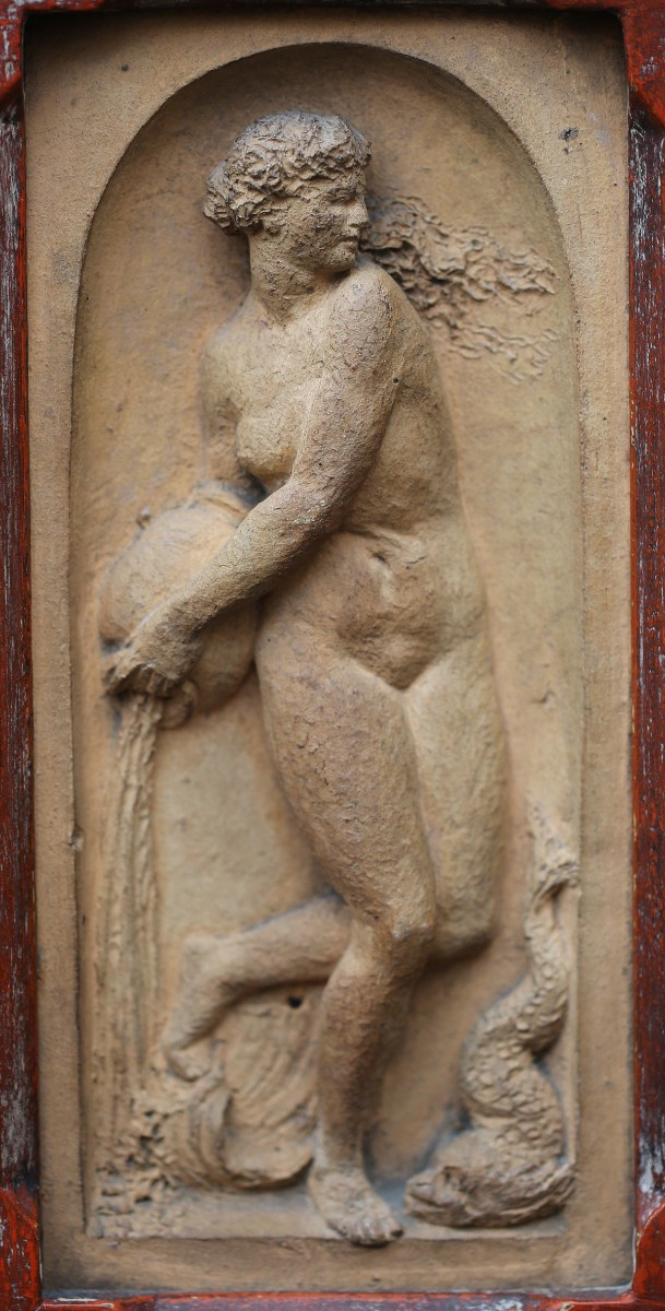 Rosso FIORENTINO 1494-1540 d'après, Thétis, Néptune Junon,Saturne, Ops et jupiter, terre cuite.-photo-4