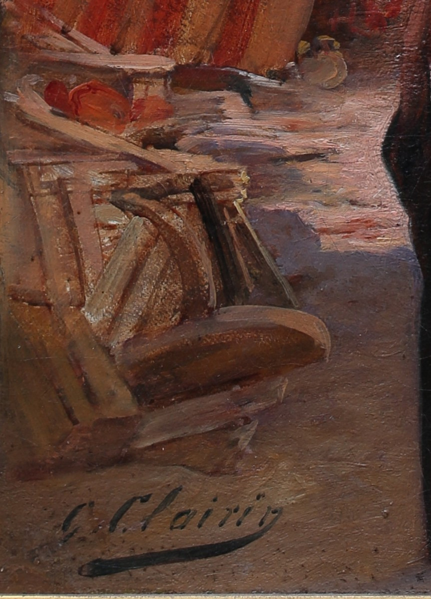 Georges, Jules Victor Clairin 1843-1919, Funerary Temple Of The Ramesseum Circa 1800-photo-3