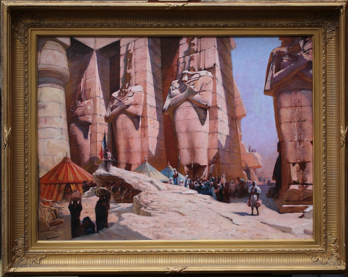 Georges, Jules Victor Clairin 1843-1919, Funerary Temple Of The Ramesseum Circa 1800