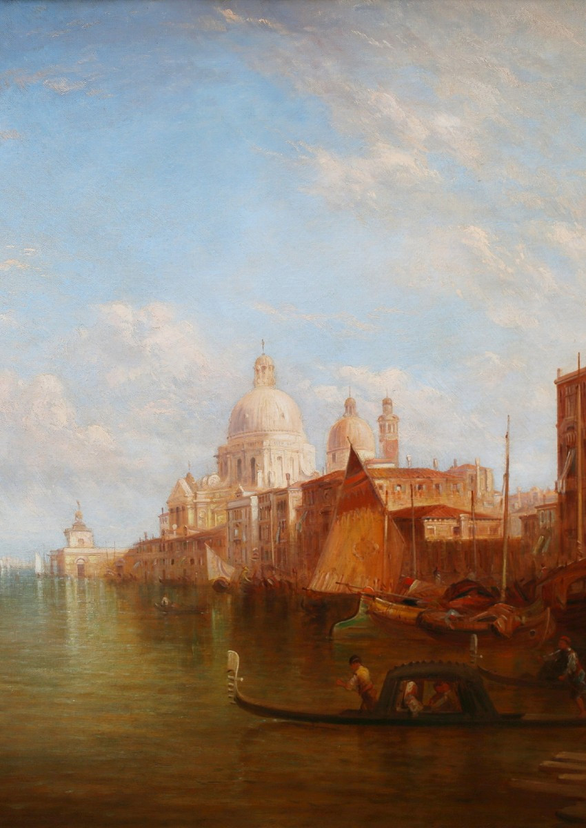 Alfred POLLENTINE 1836-1890, le grand canal à Venise en 1888-photo-1