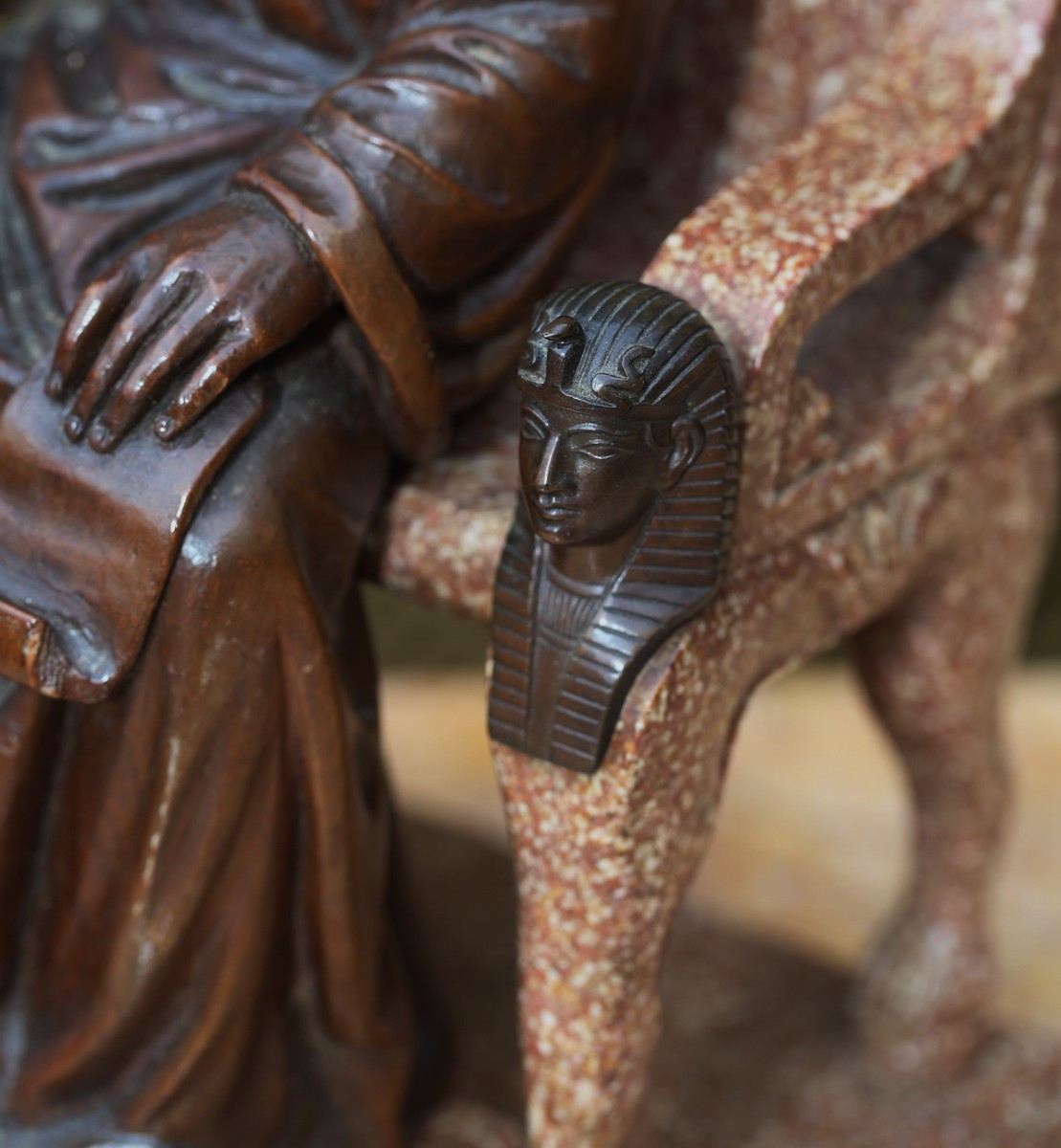Representation Of Antonio Abad Or San Antonio Abad 251-356, Grand Tour Souvenir.-photo-1