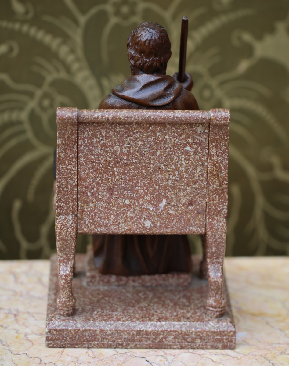 Representation Of Antonio Abad Or San Antonio Abad 251-356, Grand Tour Souvenir.-photo-2