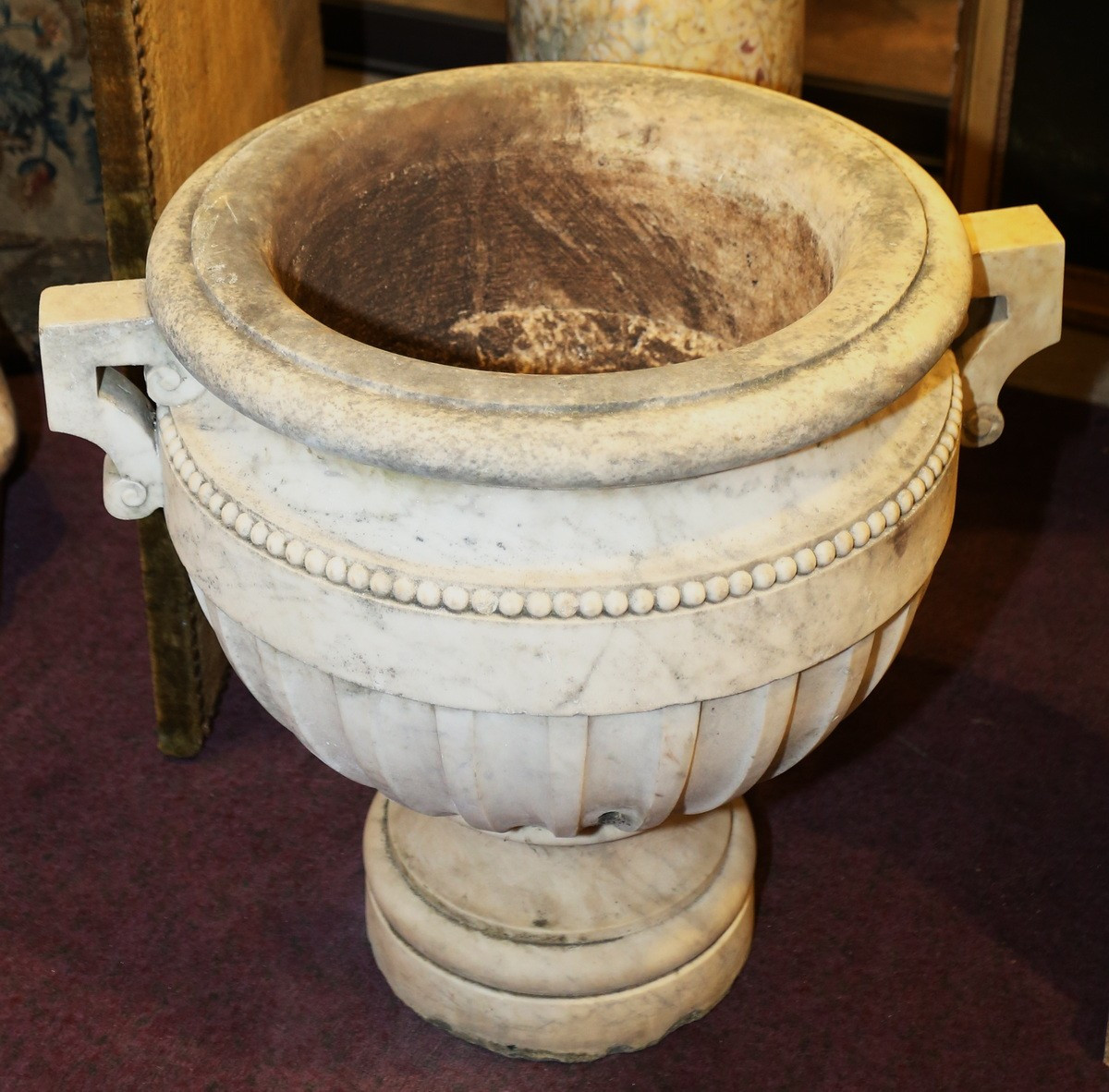 Set Of 4 Louis XVI Style Marble Vases, 19th Century-photo-3