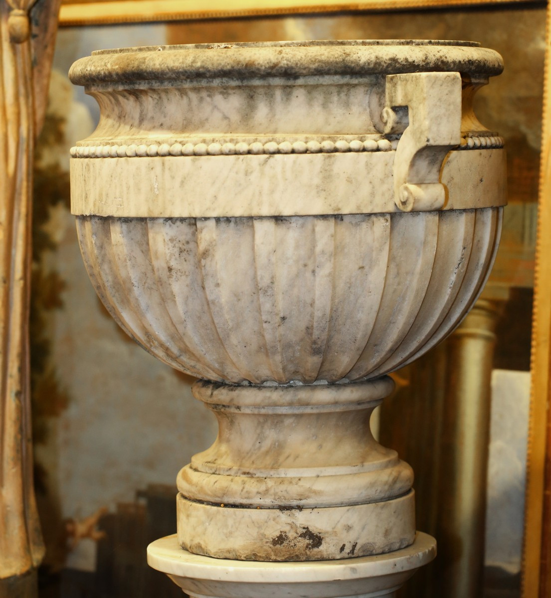 Set Of 4 Louis XVI Style Marble Vases, 19th Century