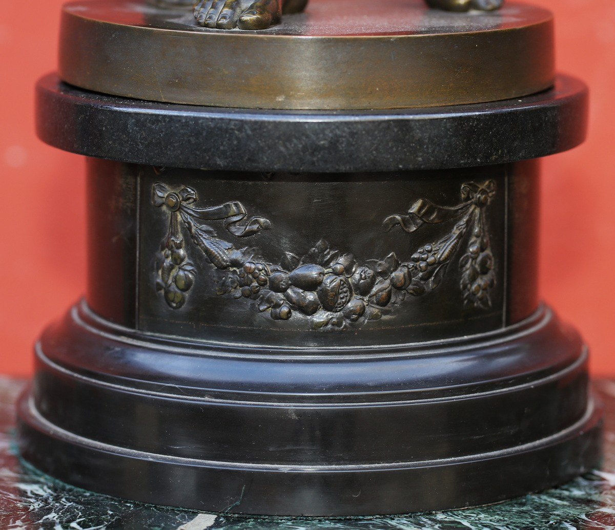 Ecole italienne de la fin du XIXème, l'empereur Auguste d'après l'Auguste de la prima Porta.-photo-4