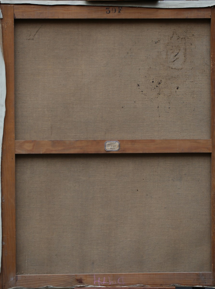 Edgar Degas d'après,  A la bourse, Huile sur toile  vers 1952-photo-3