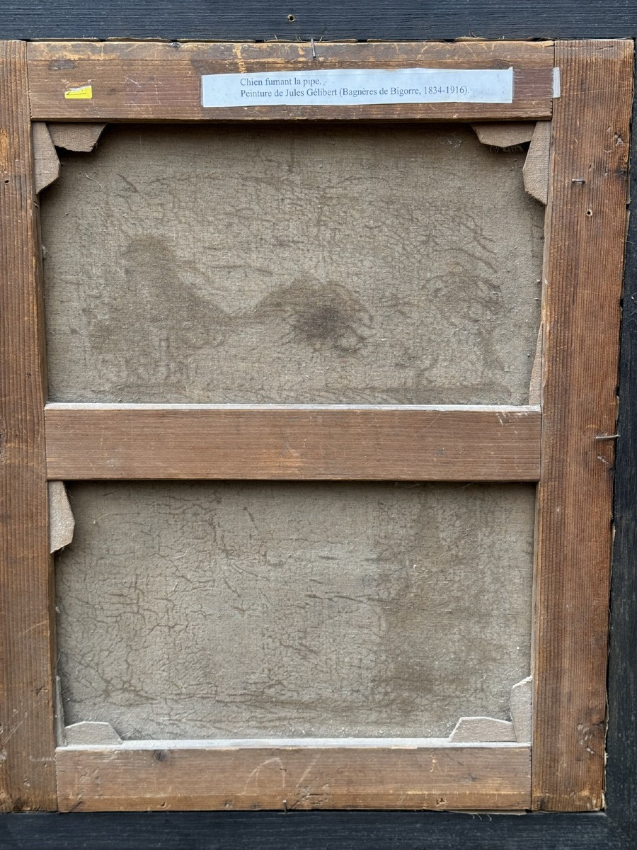 Jules Bertrand GELIBERT1834-1916, portrait publicitaire du chien Dash datée 1875 -photo-2