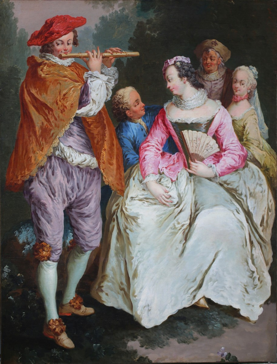 Attributed To Christian Wilhelm Dietrich 1712-1774, The Pied Piper.-photo-2