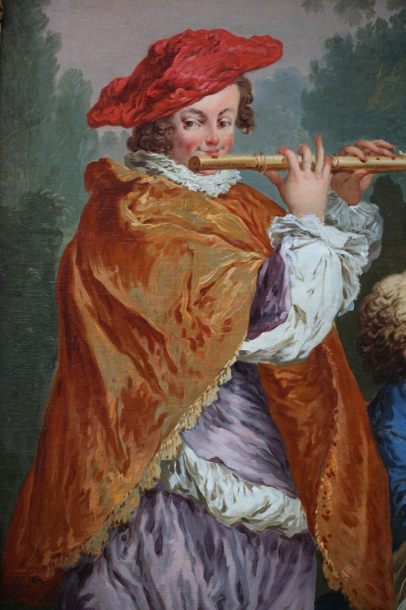 Attributed To Christian Wilhelm Dietrich 1712-1774, The Pied Piper.-photo-1