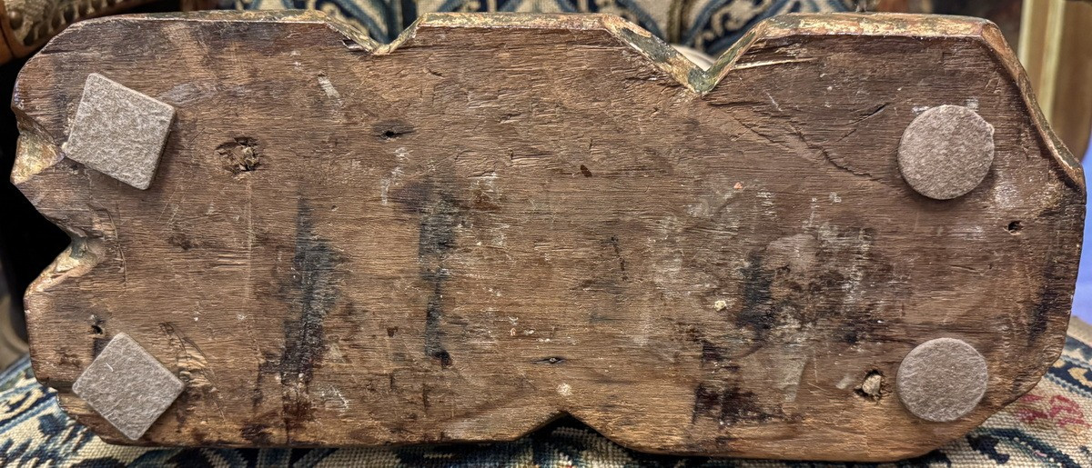 Northern Italy, 18th Century, Grey Horse In Carved And Lacquered Wood.-photo-1