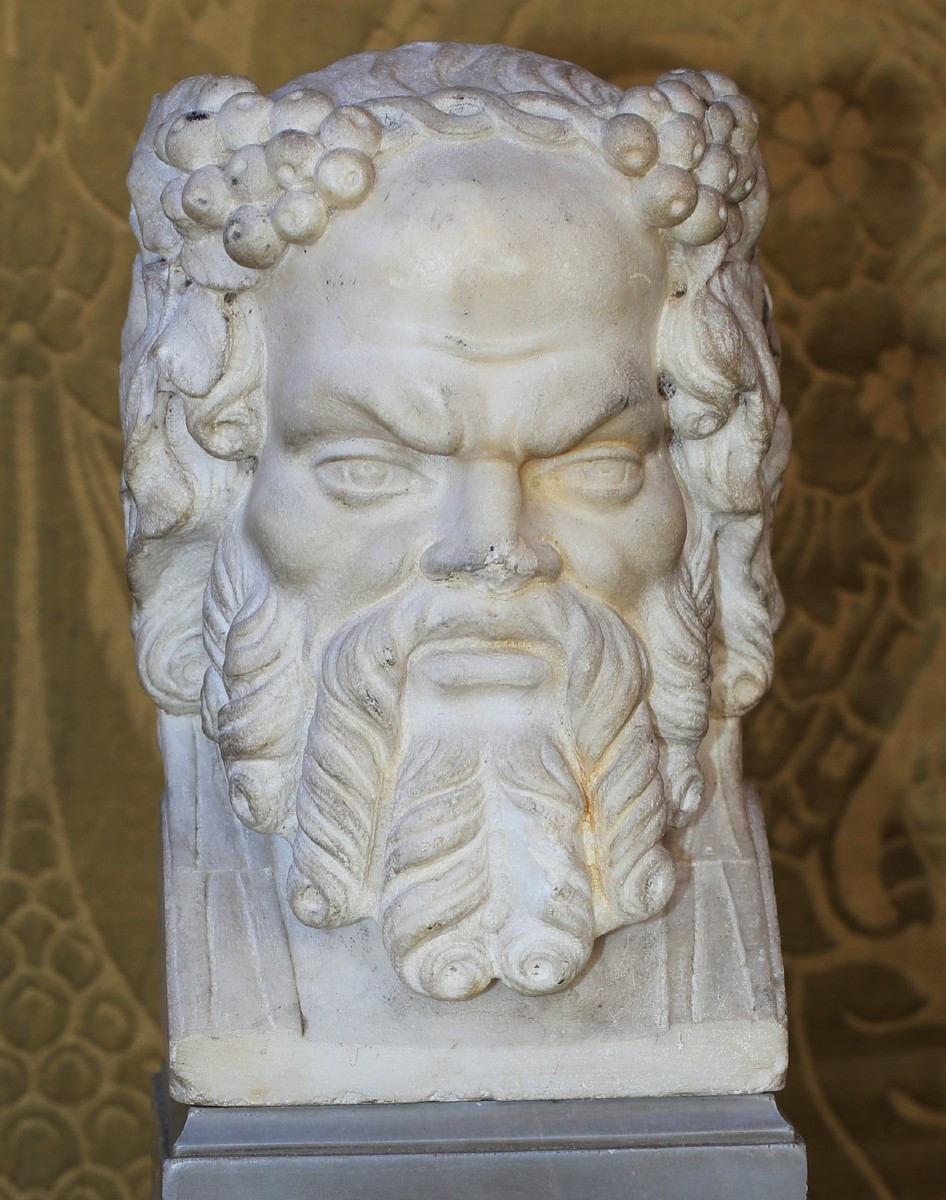 Italie époque fin XVIIIème, représentation du dieu romain JANUS, épreuve en marbre.-photo-4