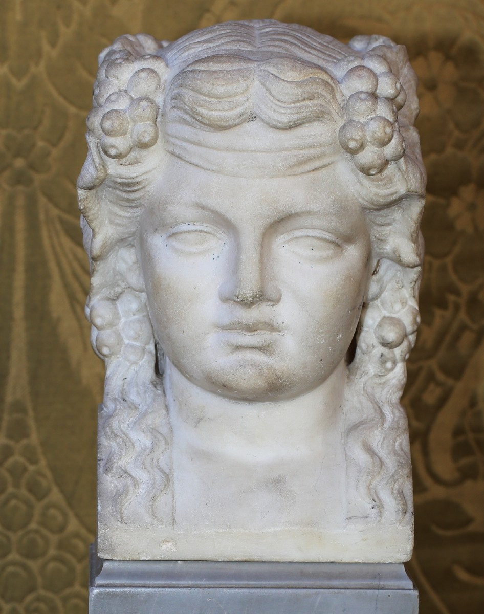 Italie époque fin XVIIIème, représentation du dieu romain JANUS, épreuve en marbre.-photo-1