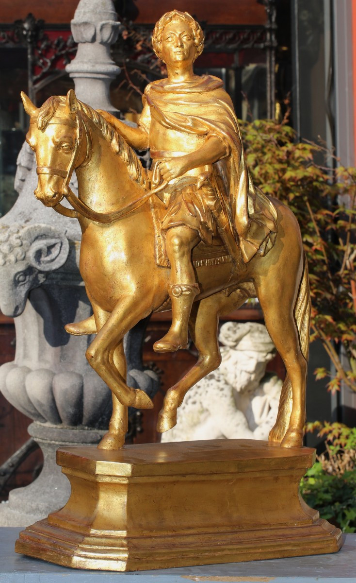 French School Of The 18th Century, Follower Of Edmé Bouchardon, Louis XV On Horseback As A Roman Emperor.-photo-2