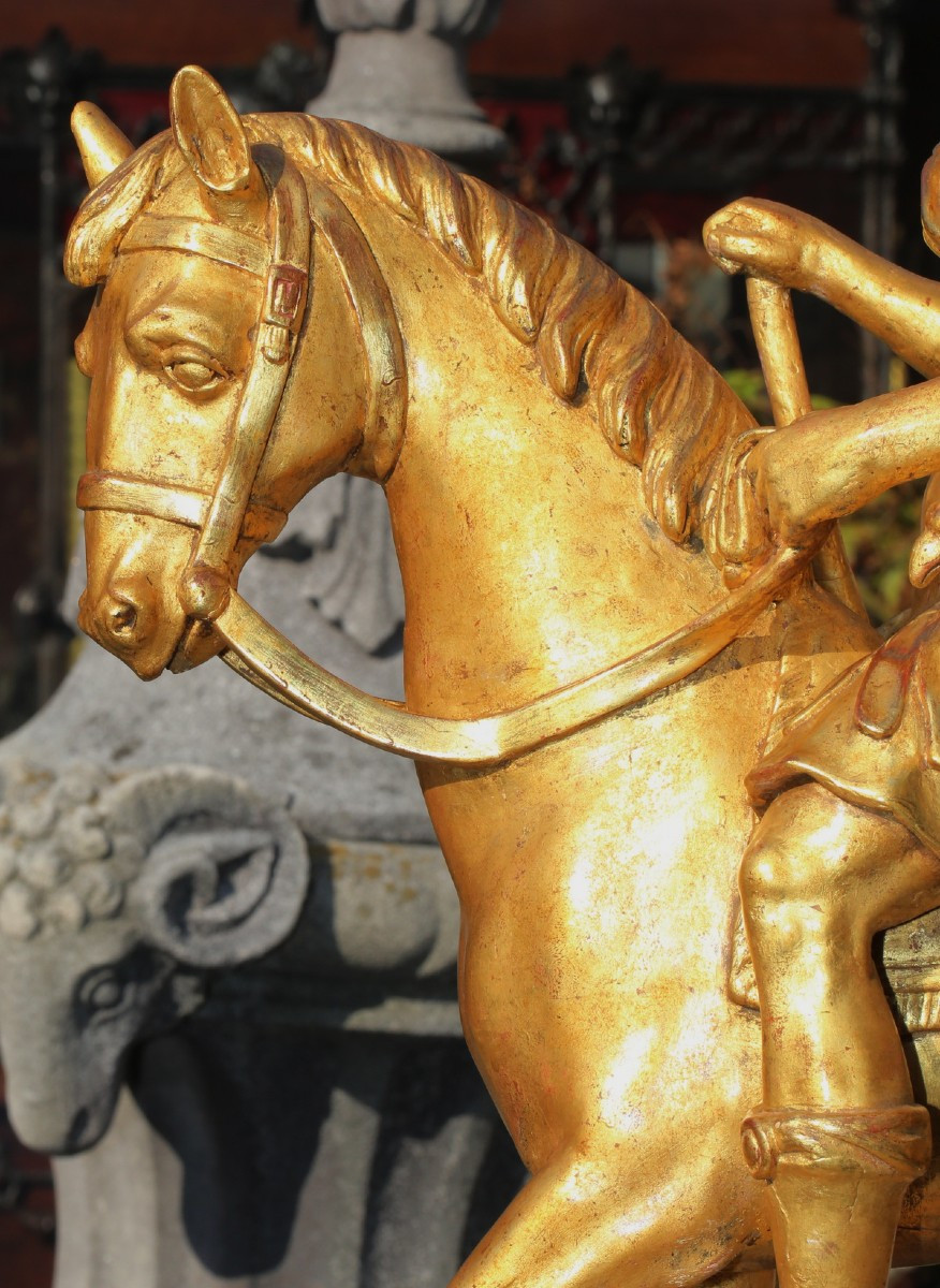 French School Of The 18th Century, Follower Of Edmé Bouchardon, Louis XV On Horseback As A Roman Emperor.-photo-2