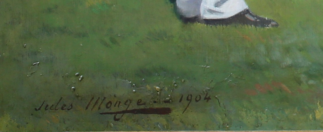 Jules Monge 1855-1934, Military Concert In The Parc Monceau Exhibited At The 1904 Salon.-photo-4