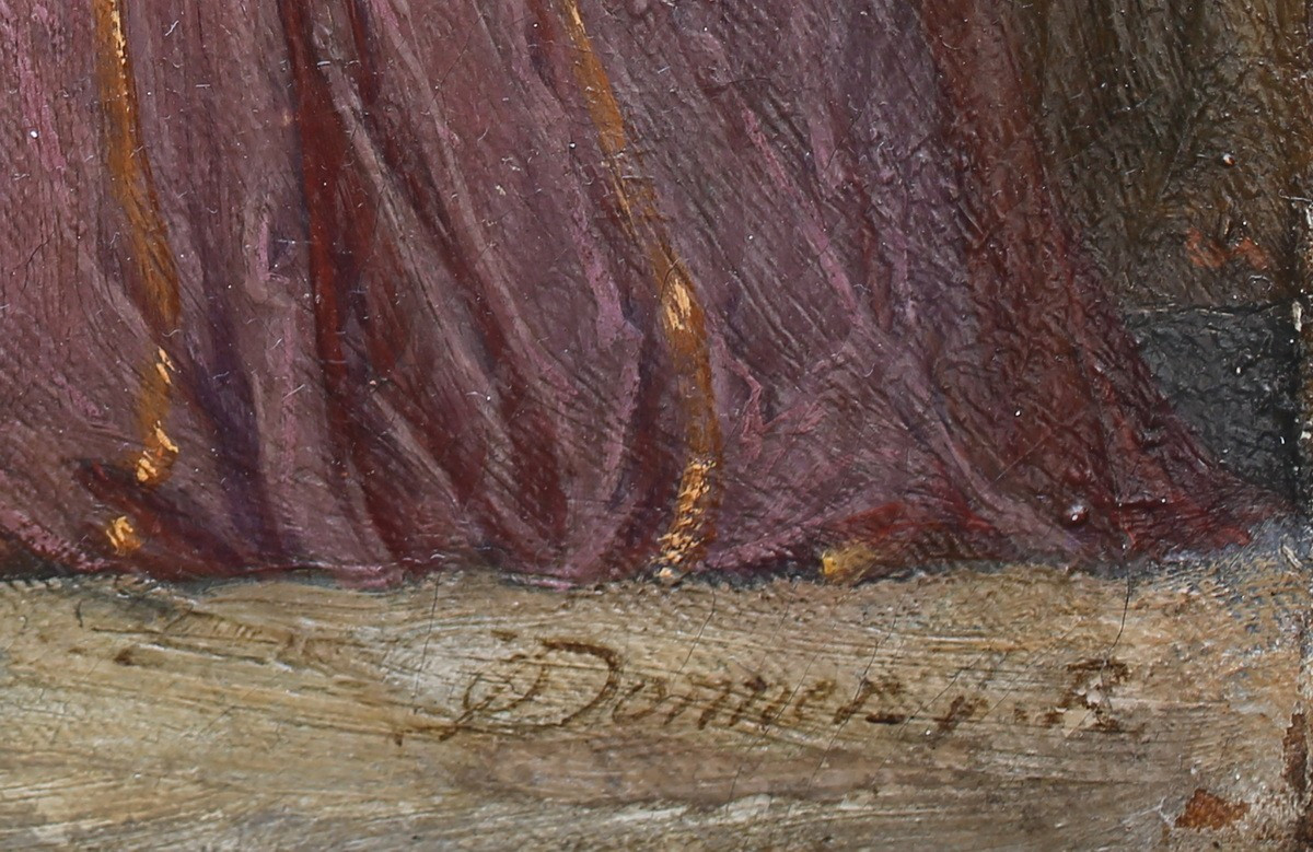 Otto DONNER VON RICHTER 1828-1911, paire de peintures pompeiennes.-photo-4