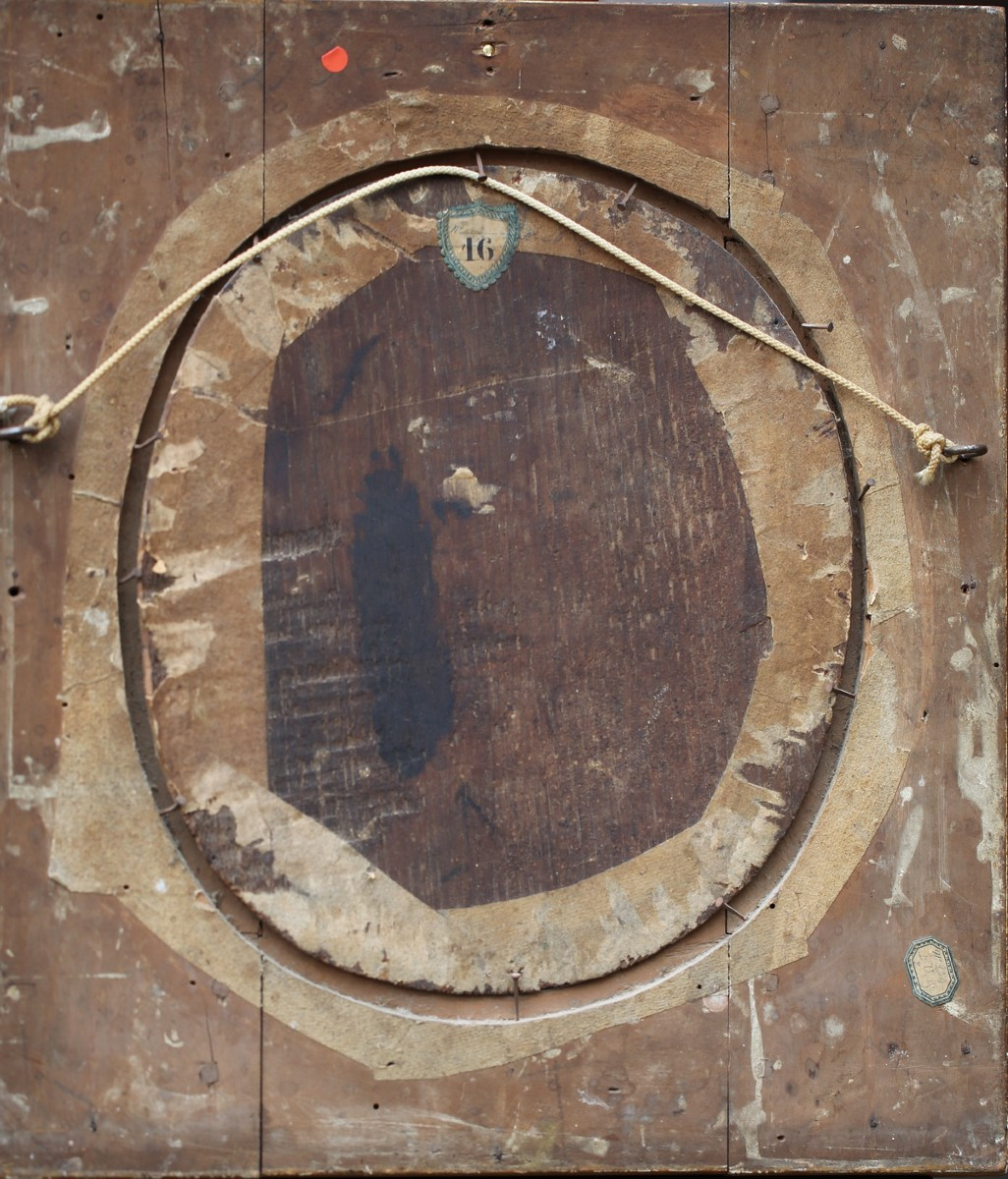 Otto Van Veen 1556-1629 Around, Portraits Of Otto And Vitellius, Oil On Oak Panel.-photo-4