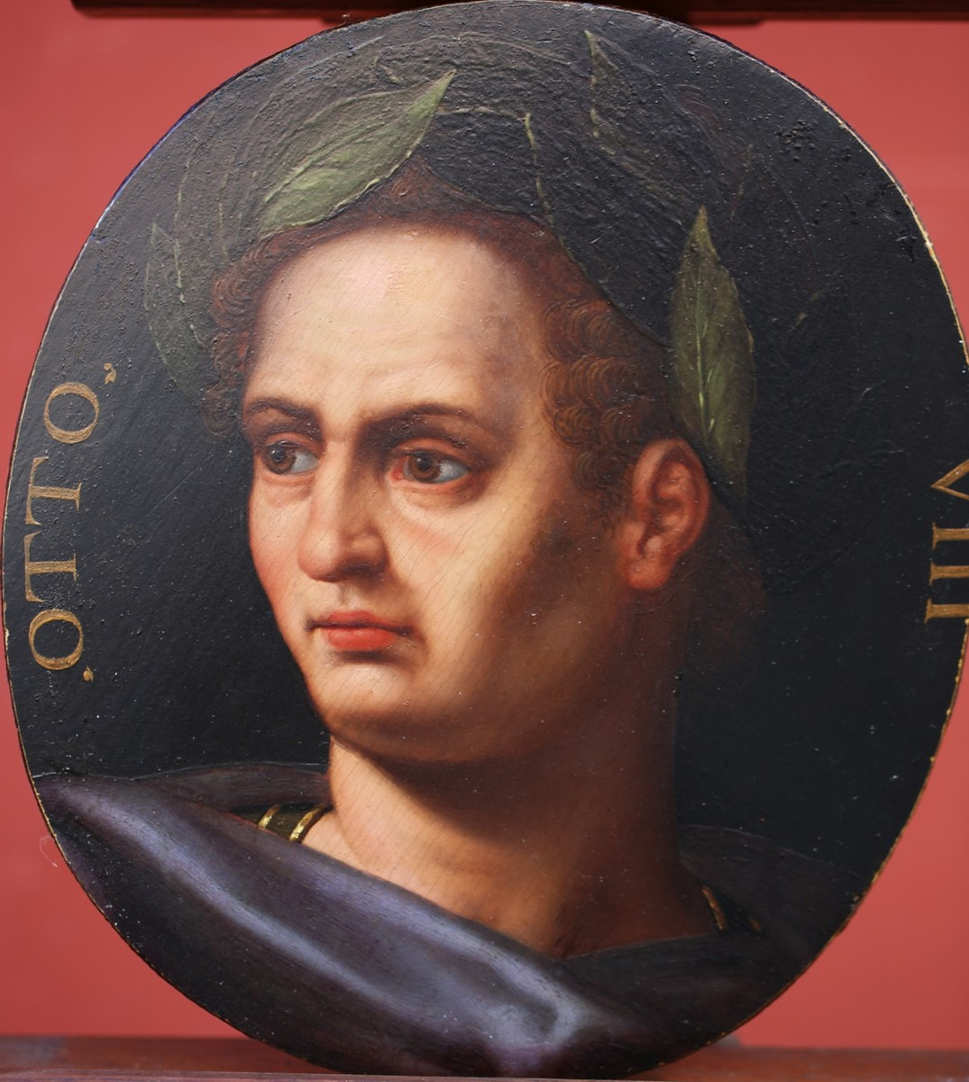 Otto Van Veen 1556-1629 Around, Portraits Of Otto And Vitellius, Oil On Oak Panel.-photo-3