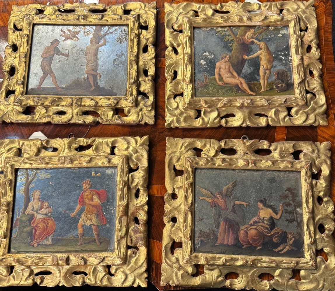 Proantic: Late 17th-early 18th Century Italian School, Suite Of Four P
