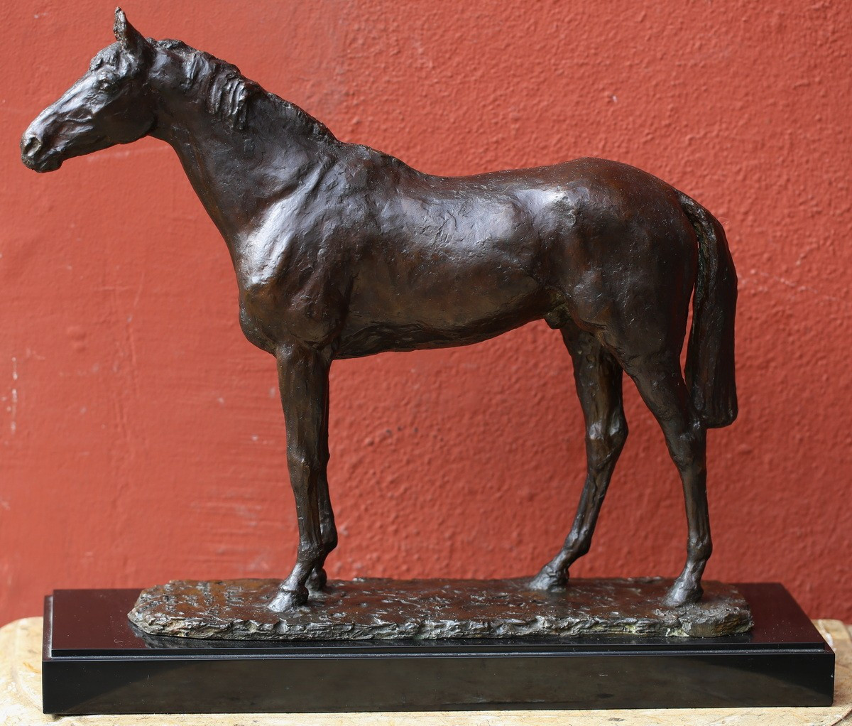 René Paris 1881-1970, Portrait Of The Horse Talma In 1951, Lost Wax By Valsuani.