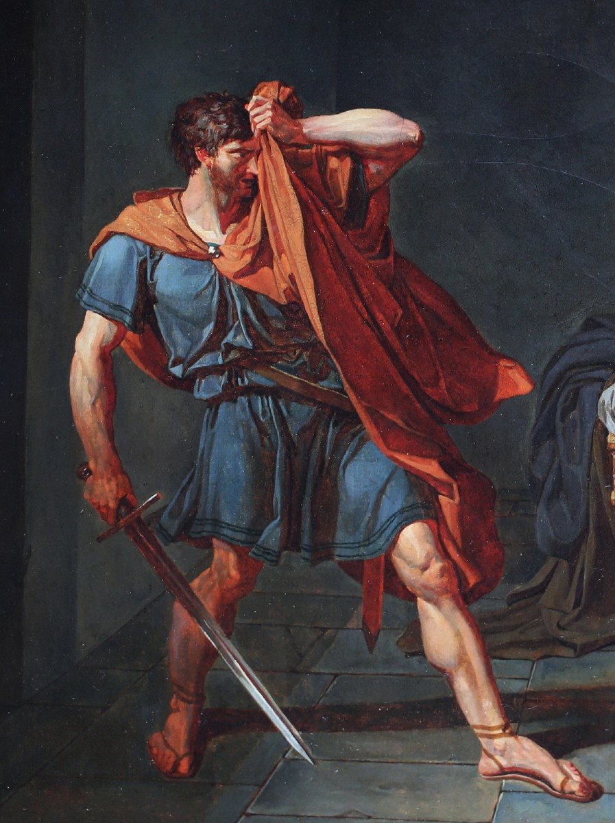 Louis Gauffier 1762-1801 After Jean-germain Drouais (1763-1788),marius Prisoner At Minturnes-photo-4