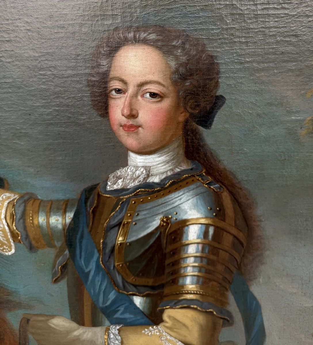Jean Baptiste Van Loo 1684-1745 Workshop Of, Equestrian Portrait Of Louis XV.-photo-4