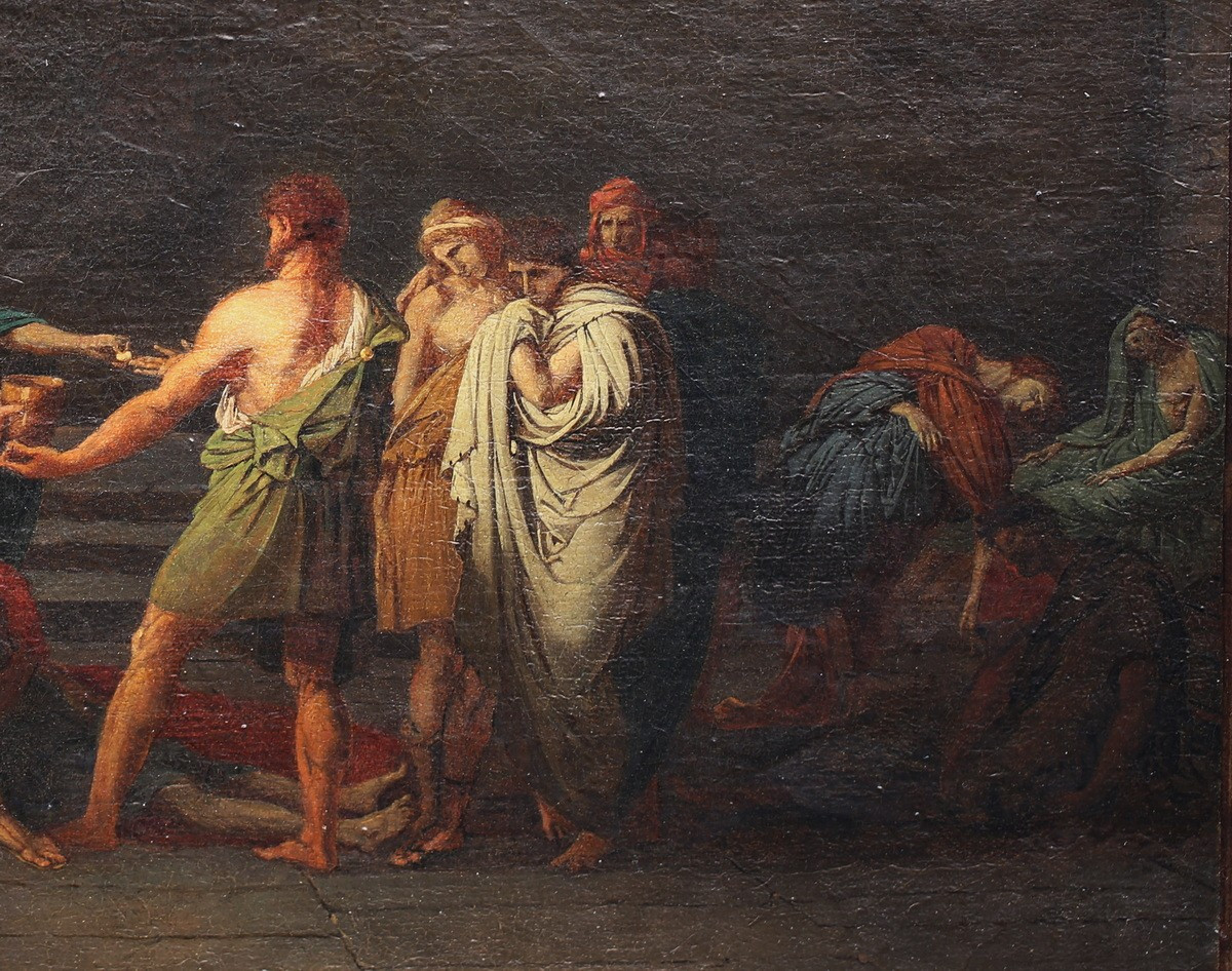 Early 19th Century French School, The Death Of Phocion, Prix De Rome 1804.-photo-4