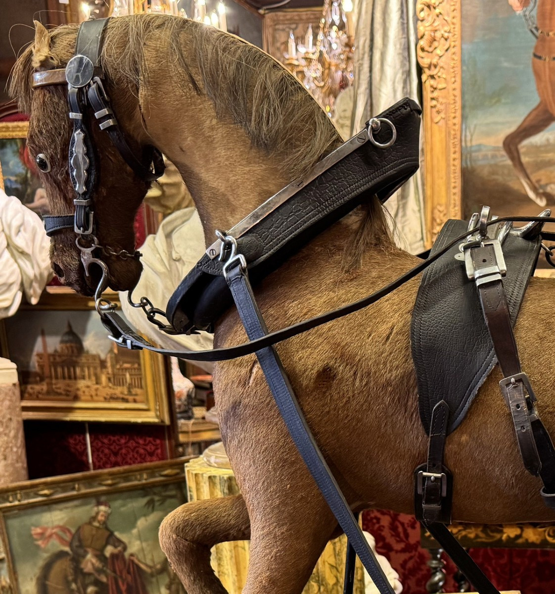 Masterpiece Of Saddler's Work By Georges Waegemans, Brussels Early 20th Century.-photo-4