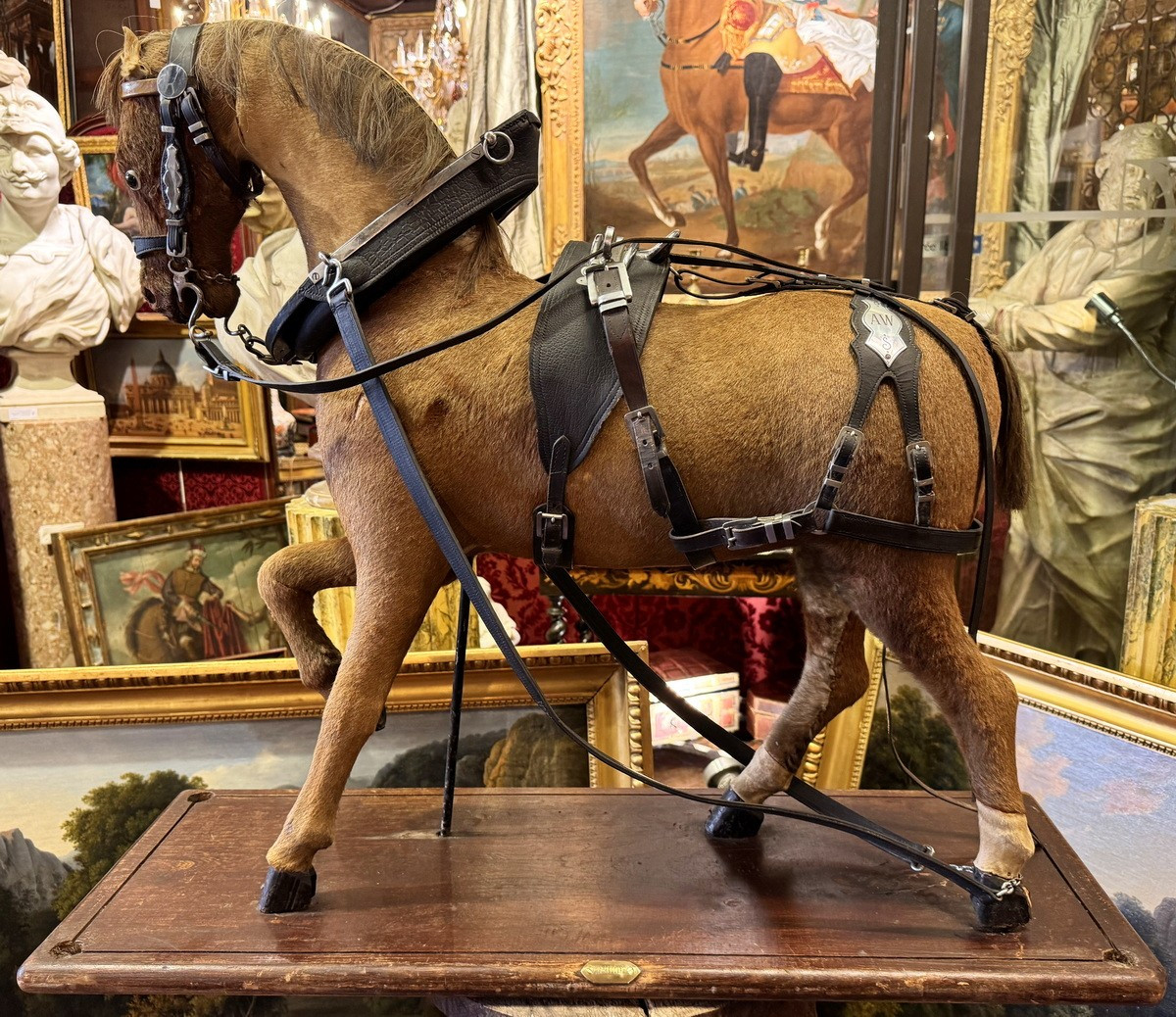 Masterpiece Of Saddler's Work By Georges Waegemans, Brussels Early 20th Century.
