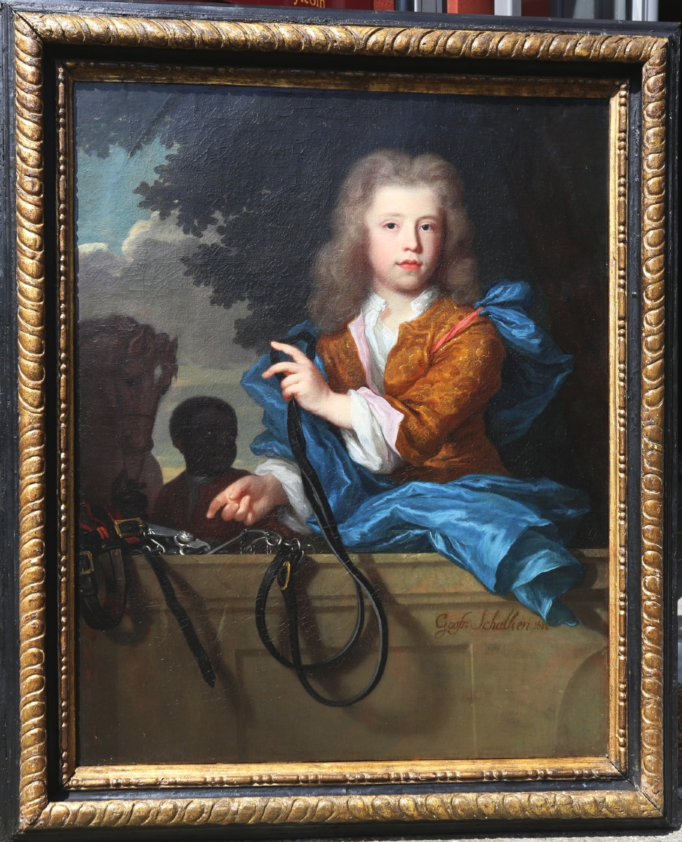 Godfried Van Schalcken 1643-1706 Or Around , Young Prince And His Lad.