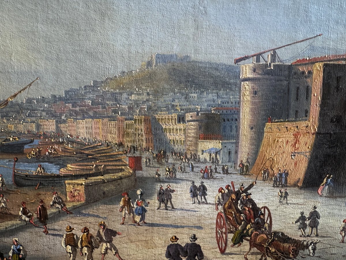 Salvatore CANDIDO 1798-1869, paire de Veduta di Napoli.-photo-4